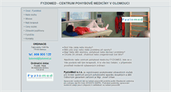 Desktop Screenshot of fyziomed.cz