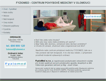 Tablet Screenshot of fyziomed.cz